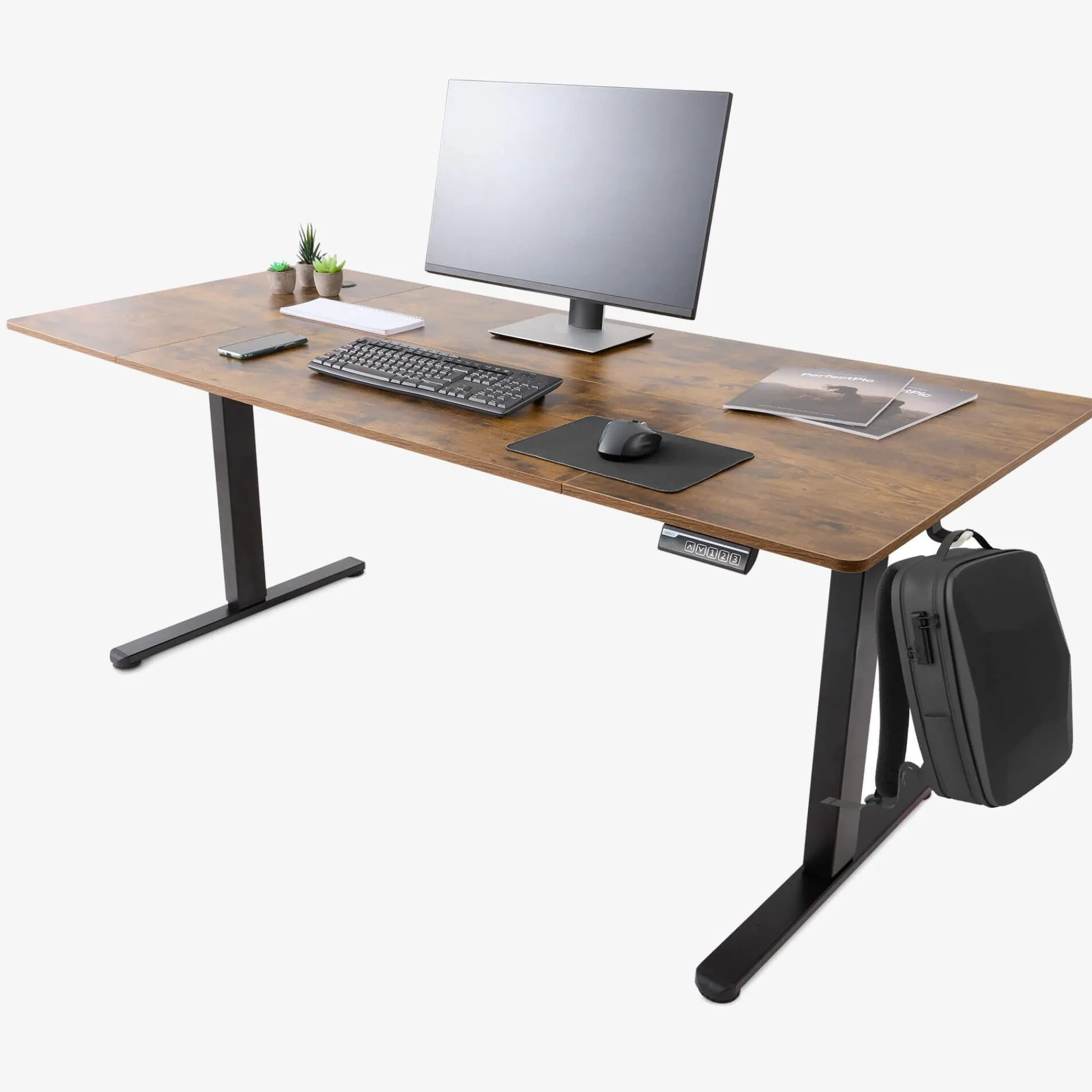 Arebos Höhenverstellbarer Schreibtisch 160 x 80 cm