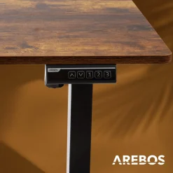Arebos Höhenverstellbarer Schreibtisch 160 x 80 cm