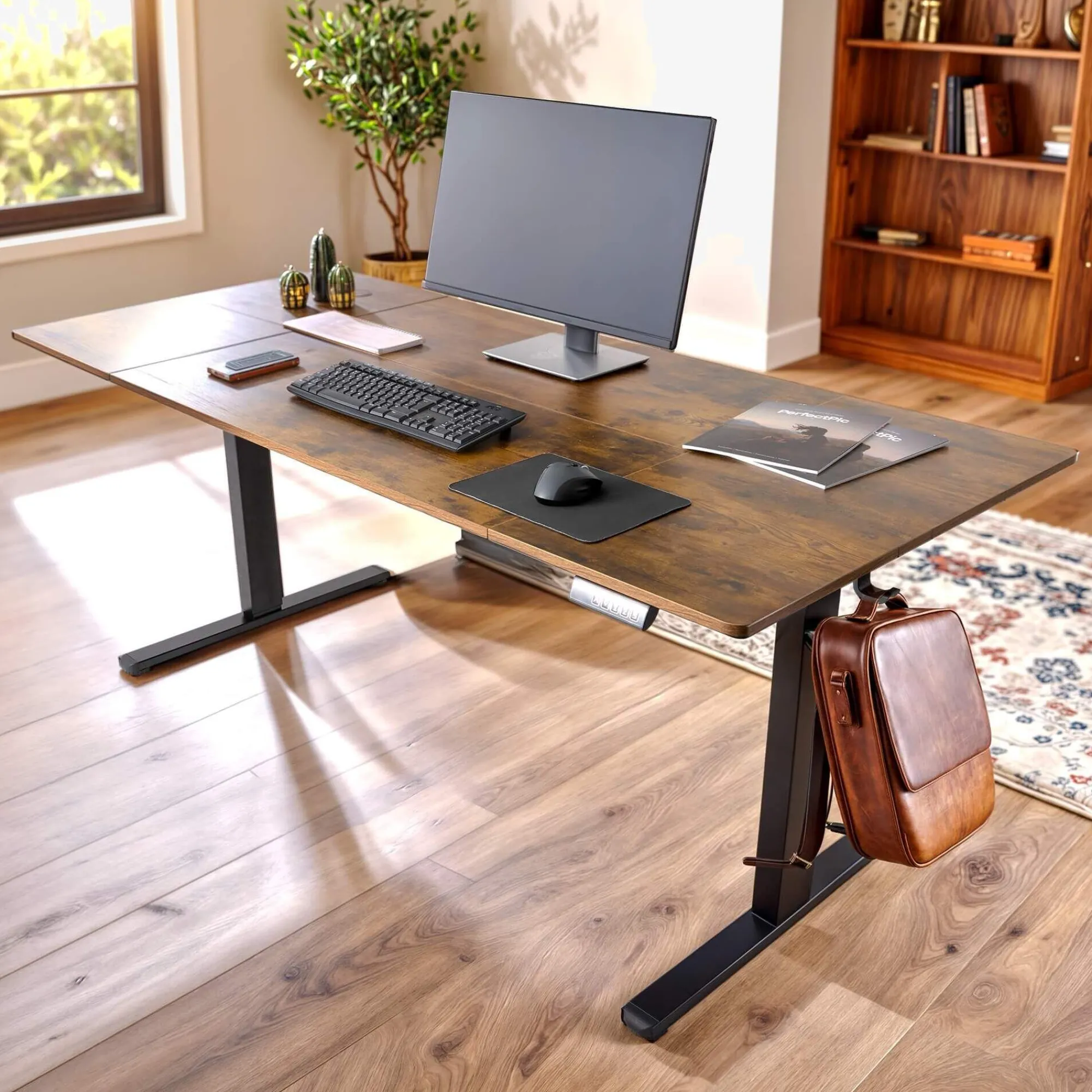 Arebos Höhenverstellbarer Schreibtisch 180 x 80 cm Sale