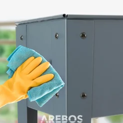 Arebos Hochbeet aus Metall - Anthrazit Outlet