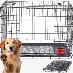 Arebos Hundekäfig klappbar 36