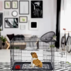 Arebos Hundekäfig klappbar 24