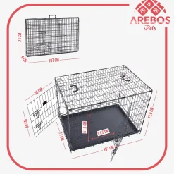Arebos Hundekäfig klappbar 42