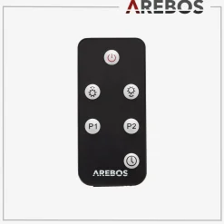 Arebos Infrarot Heizstrahler 2000W mit Fernbedienung Premium Schwarz Outlet