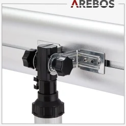 Arebos Infrarot Heizstrahler 2000W mit Stativ & Fernbedienung Silber New