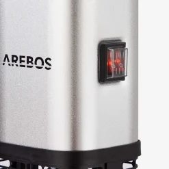 Arebos Infrarot Terrassenheizstrahler 1500W mit LED Silber Online