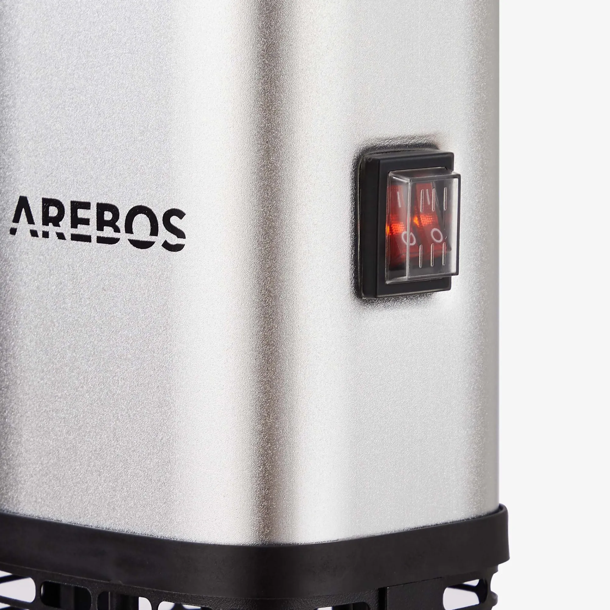 Arebos Infrarot Terrassenheizstrahler 1500W mit LED Silber Online