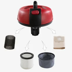 Arebos 4in1 Industriestaubsauger 1800W Edelstahl Outlet