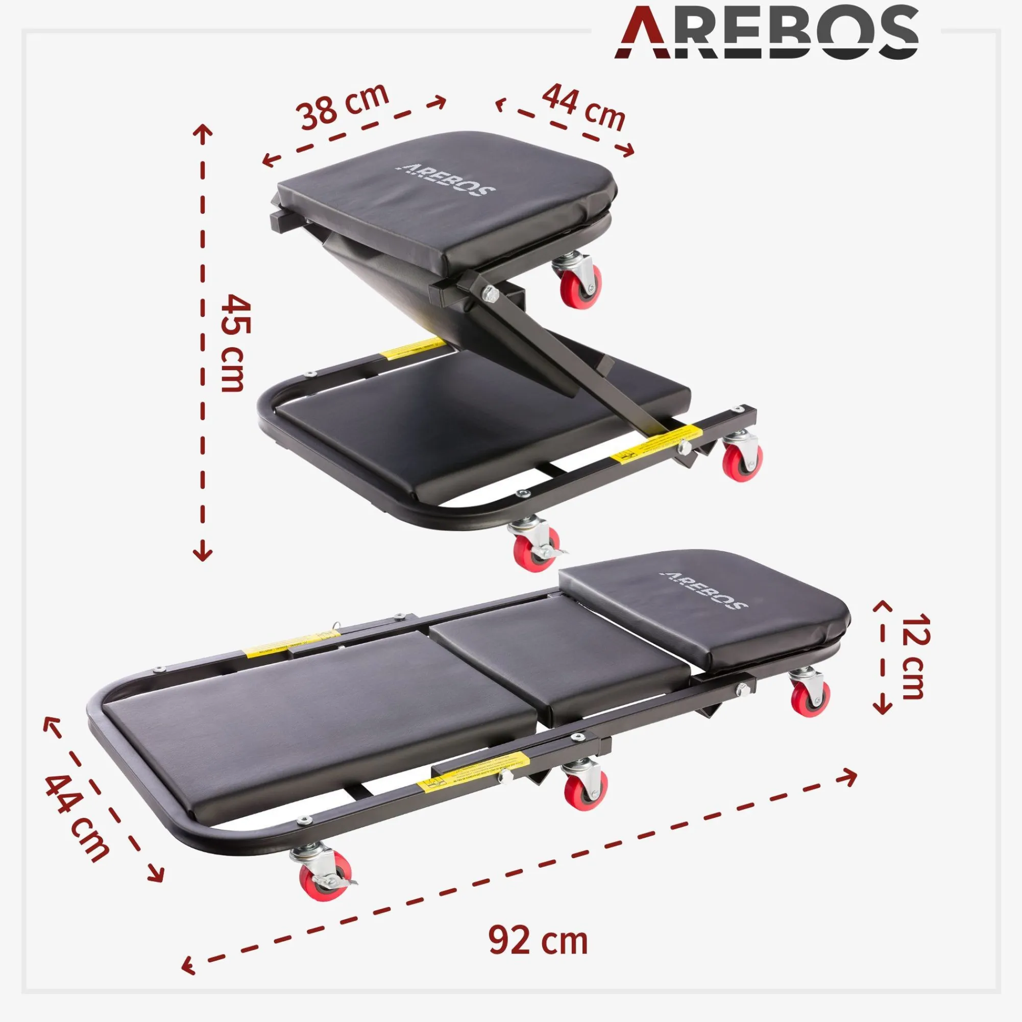 Arebos 2in1 Montagerollbrett New