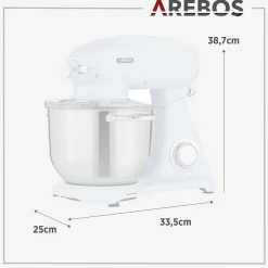 Arebos Küchenmaschine 6L Retro New