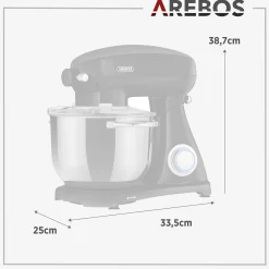 Arebos Küchenmaschine 6L Retro New