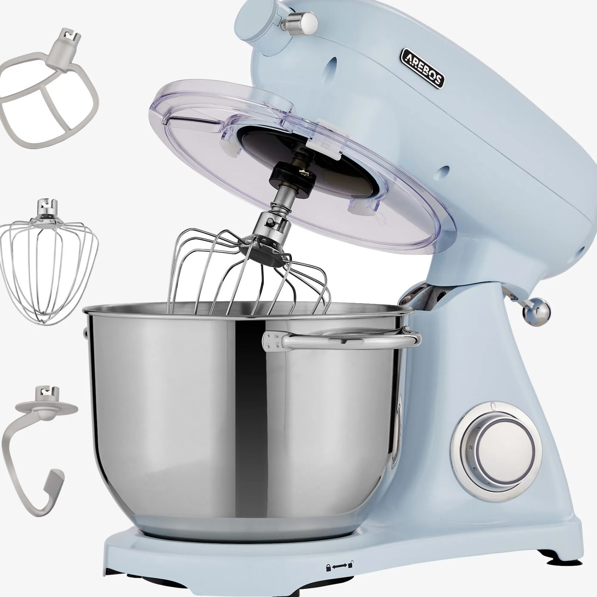 Arebos Küchenmaschine 6L Retro New