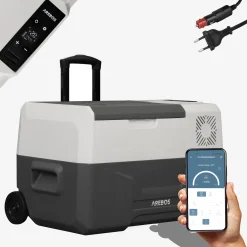 Arebos Kompressor Kühlbox mit Rollen 27 L New