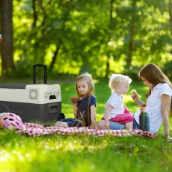 Arebos Kompressor Kühlbox mit Rollen 27 L New