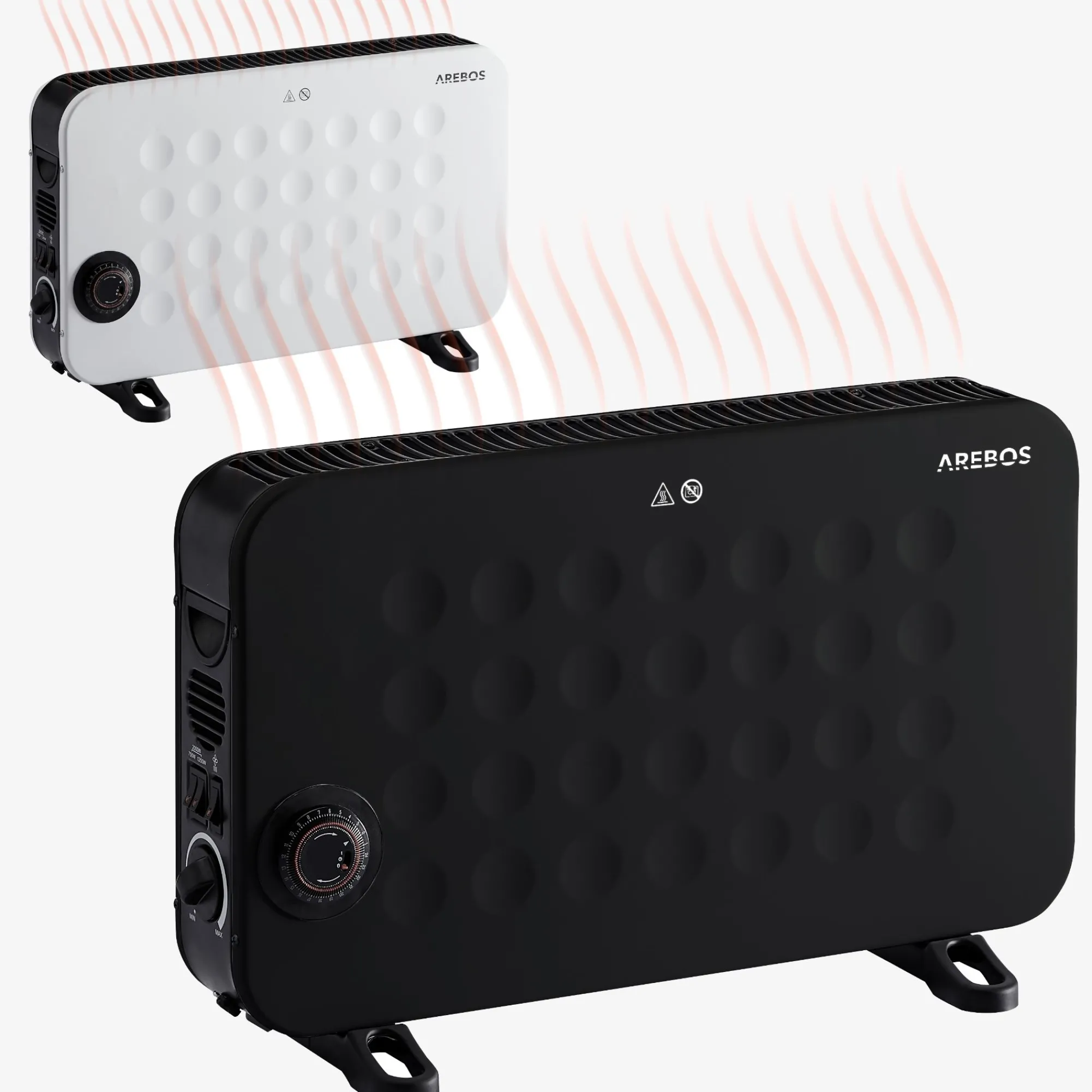 Arebos Konvektor 2000 W schwarz Discount