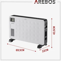 Arebos Konvektor 2300 W Weiß Online