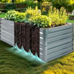 Arebos Metall Hochbeet 240 x 90 x 79 cm Online