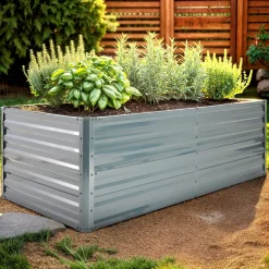 Arebos Metall Hochbeet 120 x 90 x 59 cm New