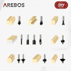 Arebos Oberfräse 1200W inkl. 12 Fräser Outlet