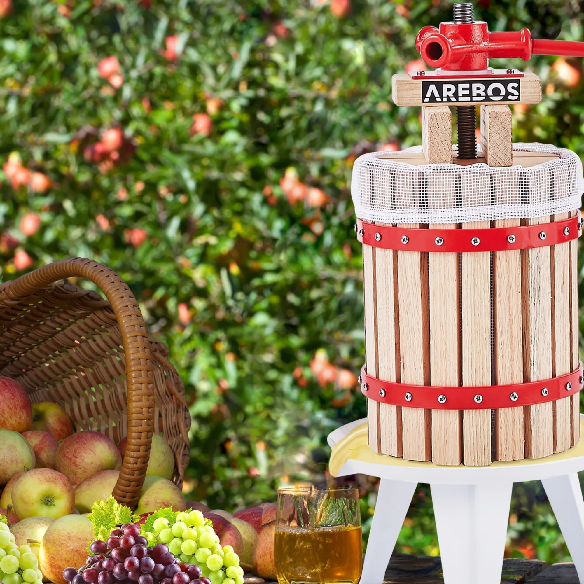 Arebos Obstpresse 6 L