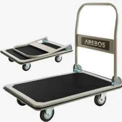 Arebos Plattformwagen 300kg schwarz-creme Online