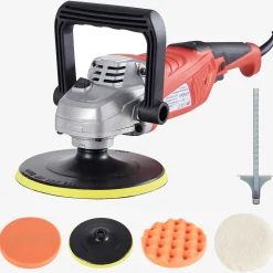 Arebos Poliermaschine 2100W inkl. Schleifer Set New