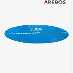Arebos Pool Solarfolie 3,05 m rund 120mic Best