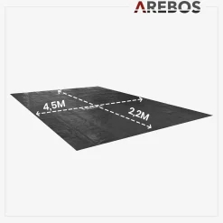 Arebos Pool Solarfolie 4,5x2,2 m rechteckig 120mic Best