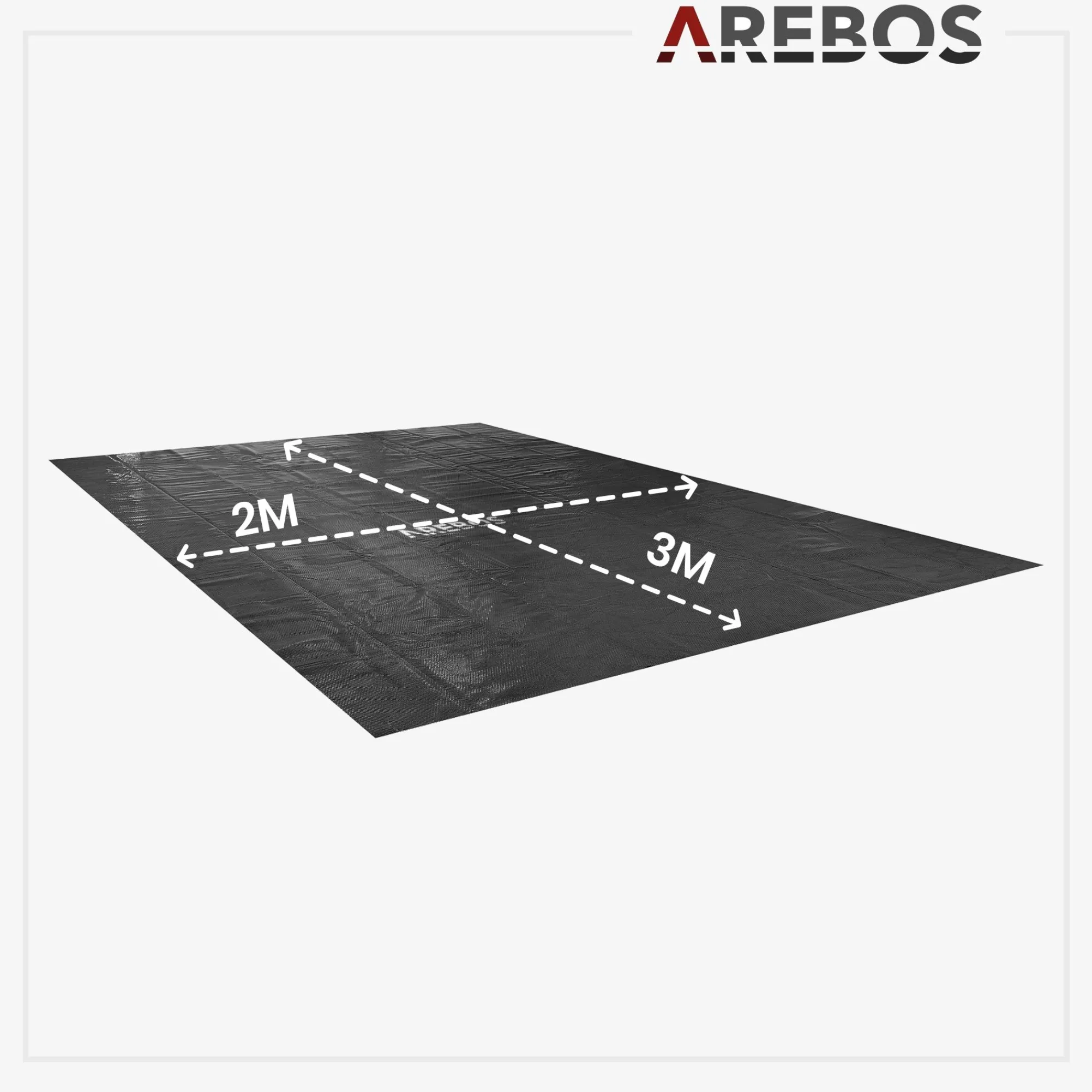 Arebos Pool Solarfolie 3x2 m rechteckig 120mic Best