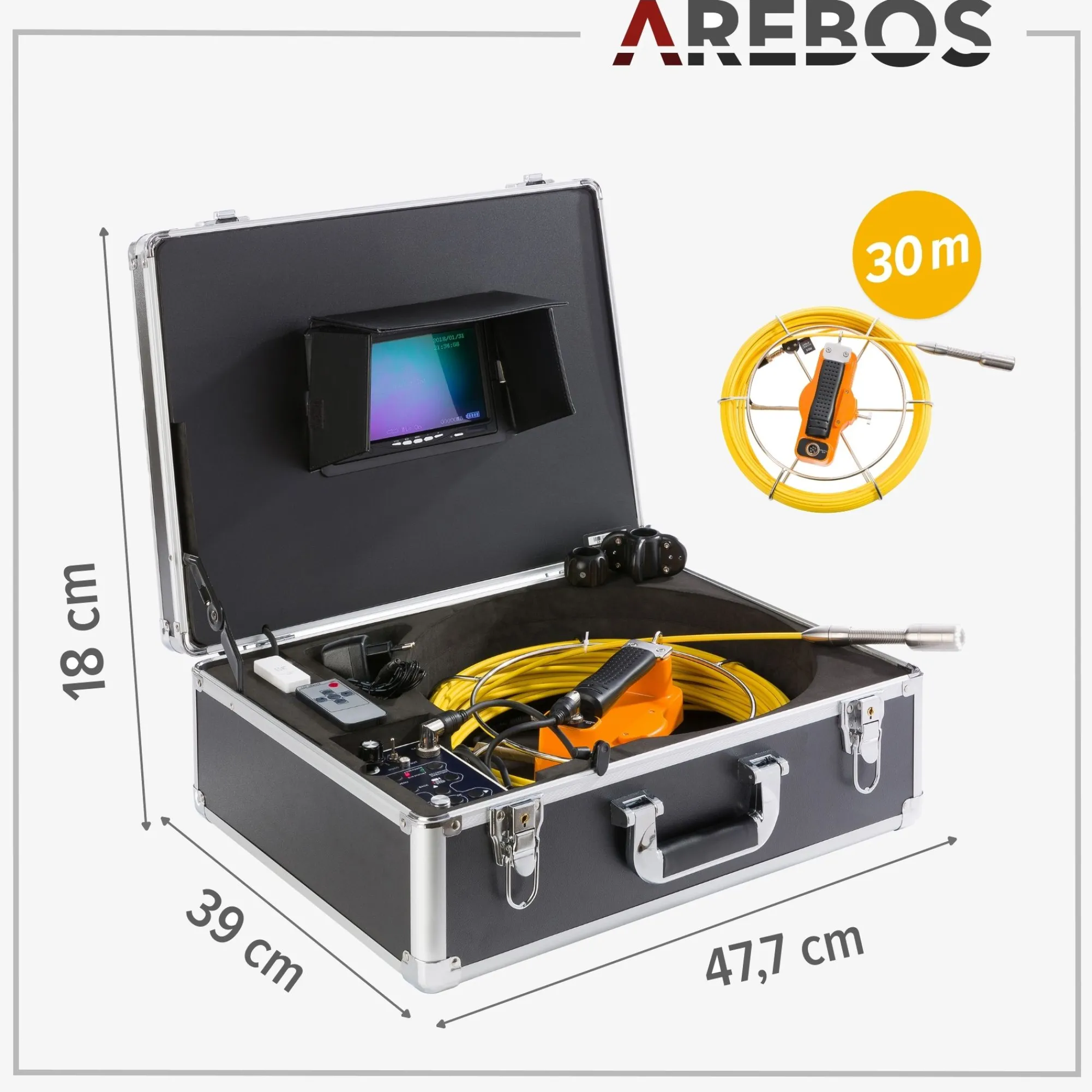 Arebos Rohrkamera mit USB-Anschluss Clearance