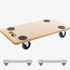 Arebos Rollbrett 200kg 2Stück New
