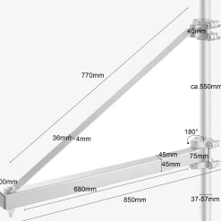 Arebos Schwenkarm 1000kg Sale