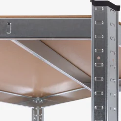 Arebos Schwerlastregal Eckregal 180 x 70 x 70 cm 875 kg Silber Clearance
