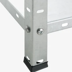 Arebos Schwerlastregal 150 x 75 x 30 cm 100 kg Silber Outlet