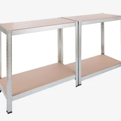 Arebos Schwerlastregal 160 x 80 x 40 cm 320 kg - Silber Best