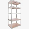 Arebos Schwerlastregal 200 x 90 x 60 cm 875 kg Silber New