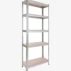 Arebos Schwerlastregal 180 x 75 x 30 cm 350 kg Silber Best