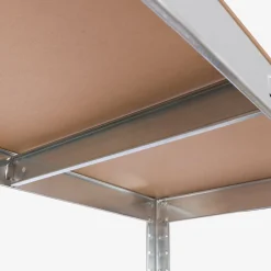 Arebos Schwerlastregal 180 x 75 x 45 cm 875 kg Silber