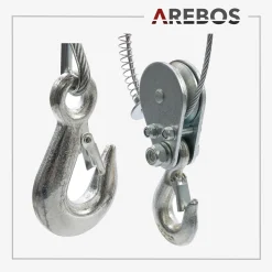 Arebos Seilwinde 600 kg Discount