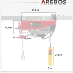 Arebos Seilwinde 200kg Hot