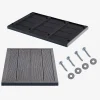 Arebos Solardusche Bodenelement - Anthrazit Best