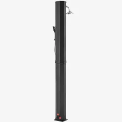 Arebos Solardusche 60L mit Thermometer und Handbrause schwarz