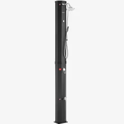 Arebos Solardusche 60L schwarz + Bodenplatte Anthrazit Online