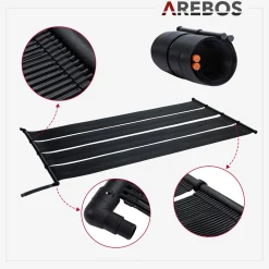 Arebos Solarheizung 66cmx300cm 2 Stück Best