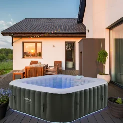 Arebos Spa Pool Tenerife quadratisch mit LED - 2400W Hot