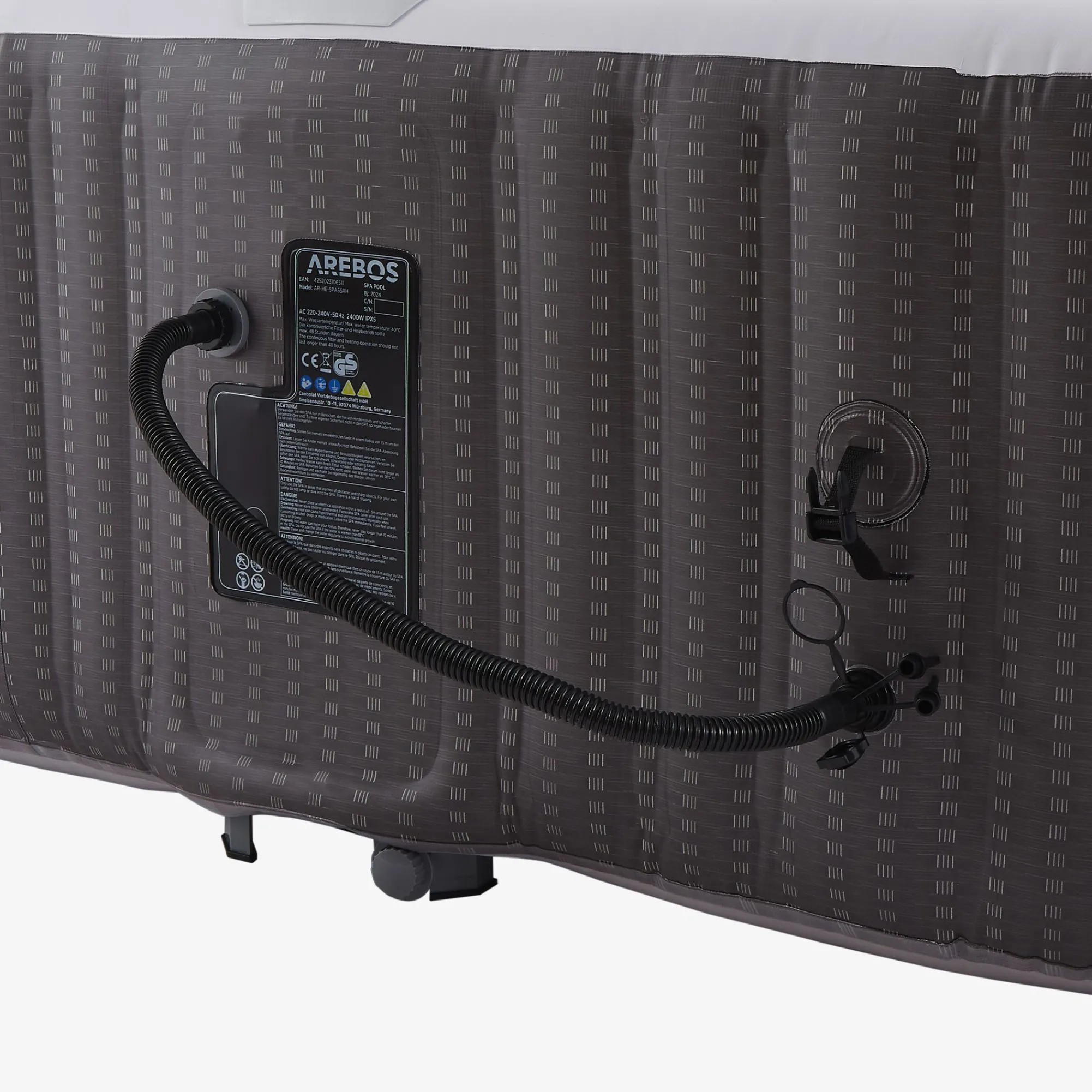 Arebos Spa Pool Whirlpool "BARCELONA" quadratisch Clearance