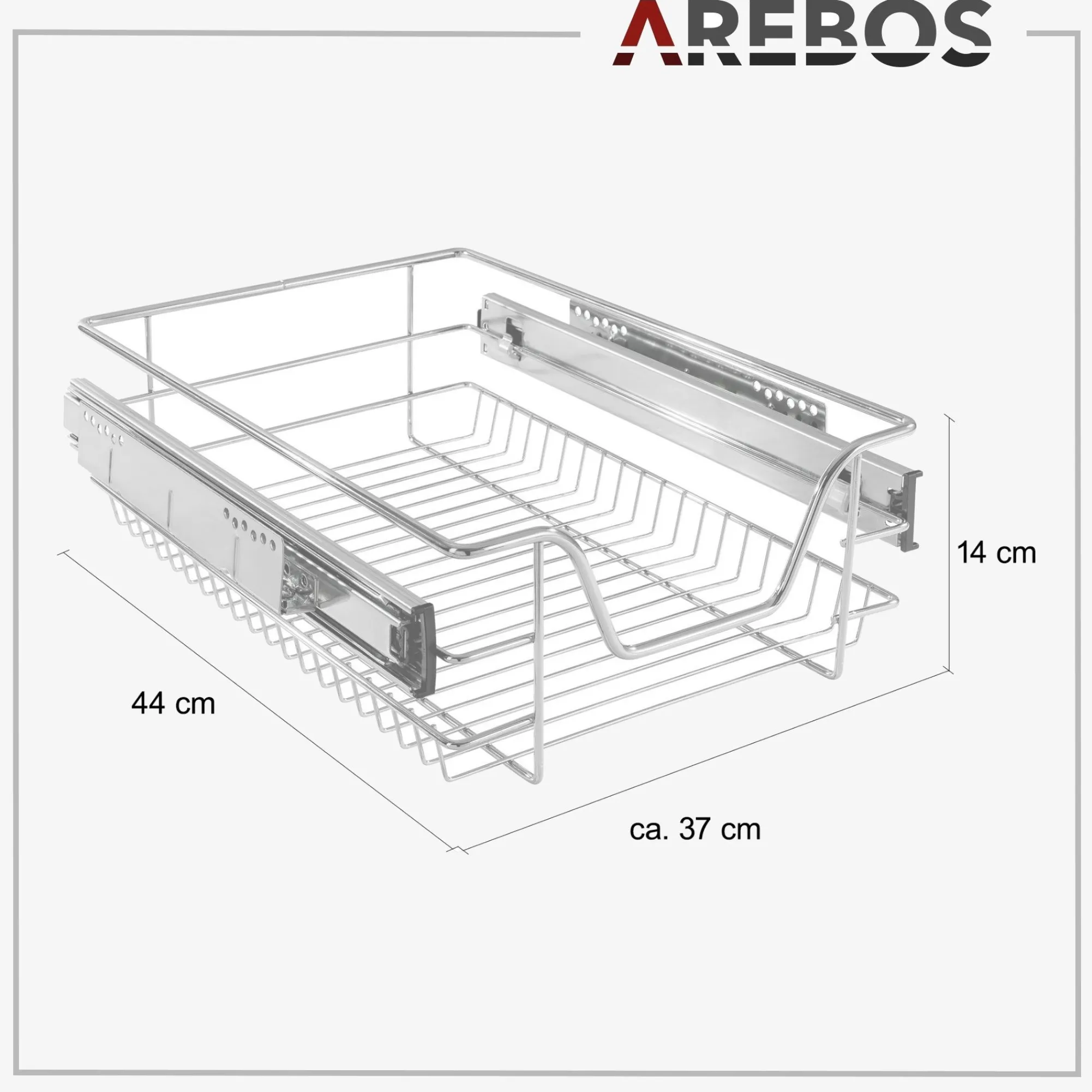 Arebos Teleskop Schublade 40cm Discount