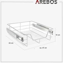 Arebos Teleskop Schublade 50cm 2 Stück Discount
