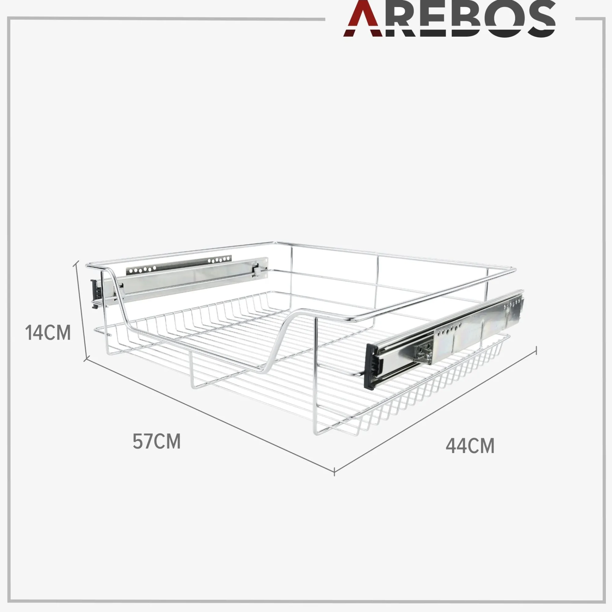 Arebos Teleskop Schublade 60cm 2 Stück Discount