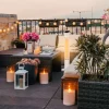 Arebos Terrassenheizstrahler Premium 2000W Silber Discount